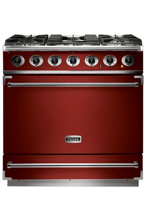 Piano de cuisson Falcon rouge cerise nickel brossé 90 cm gaz  F900SDFRD/NM-EU Falcon