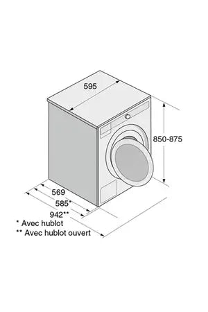 Lave-linge hublot Asko W2086C.W/3 Asko