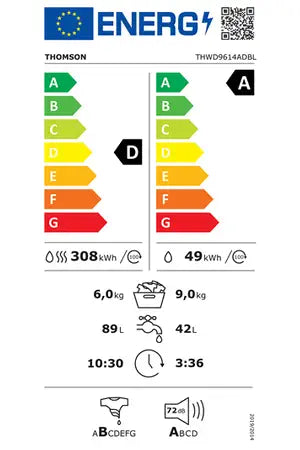 Lave-linge séchant Thomson THD9614ADBL Thomson