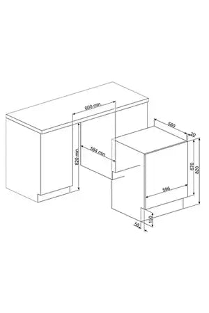 Lave-linge séchant Smeg LSIA147 - ENCASTRABLE 60 CM Smeg