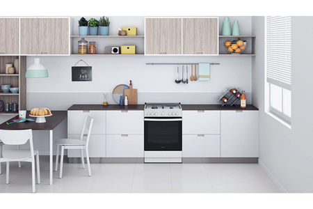 Cuisinière mixte Indesit IS67M5PCW/FR Indesit