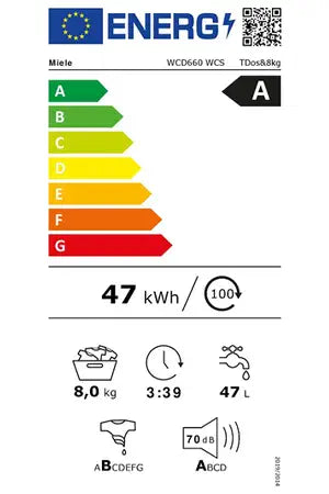 Lave-linge hublot Miele WCD 660 Miele