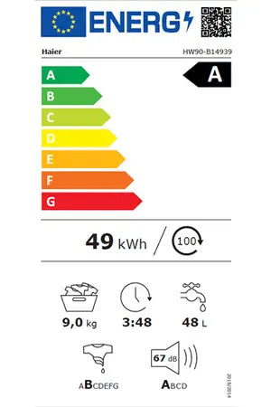 Lave-linge hublot Haier HW90-B14939-FR