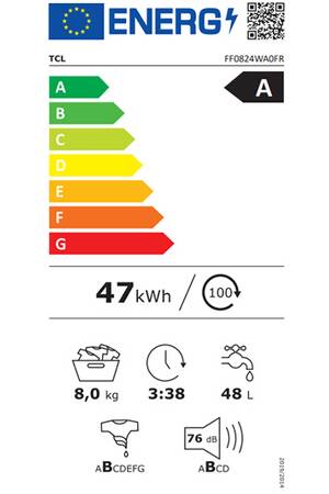 Lave-linge hublot TCL FF0824WA0FR Tcl