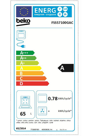 Cuisinière vitrocéramique Beko FSS57100GAC Beko