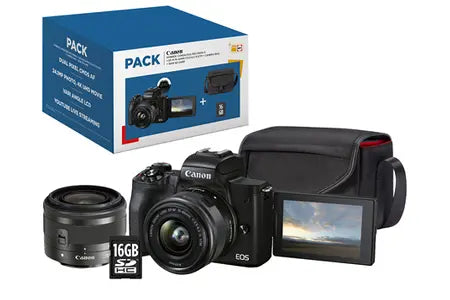 Appareil Photo Hybride Canon Pack Eos M50 Mark Ii Noir + Ef-M 15-45 mm Canon