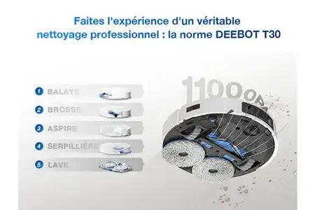 Aspirateur robot Ecovacs DEEBOT T30 PRO OMNI Ecovacs