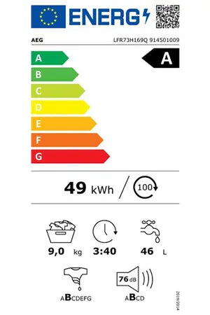 Lave-linge hublot AEG LFR73H169Q AUTODOSE / CAREDRUM Aeg