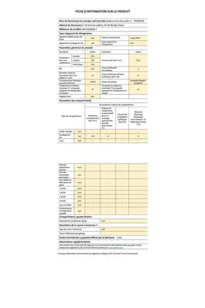 Cave de service Thomson MILLESIME 48-1 Thomson