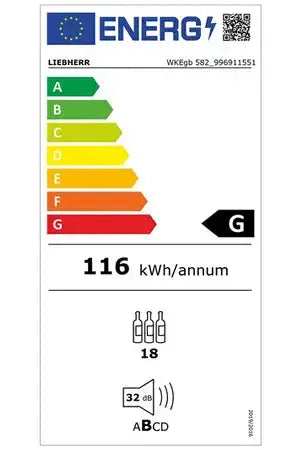 Cave de vieillissement Liebherr WKEGB 582-26 Liebherr