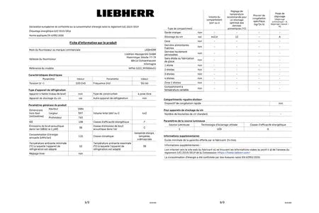 Cave de vieillissement Liebherr WPBLI5231-20 Liebherr