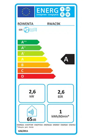 Climatiseur mobile Rowenta RWAC9K Rowenta