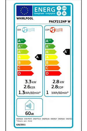 Climatiseur mobile Whirlpool PACF212HPW Whirlpool