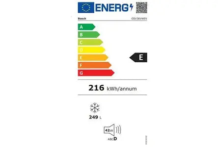 Congélateur armoire Bosch Serie 4 GSV36VWEV Bosch