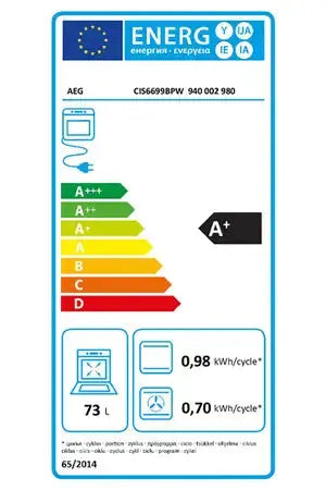 Cuisinière induction Aeg CIS6699BPW Aeg