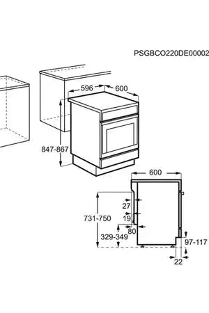 Cuisinière induction Aeg CIS6699BPW Aeg