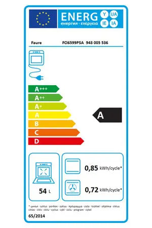 Cuisinière induction Faure FCI6599PSA Faure