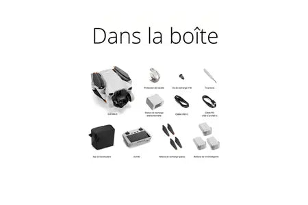 Drone Dji Mini 3 Fly More Combo Avec Radiocommande Smart Controller Dji