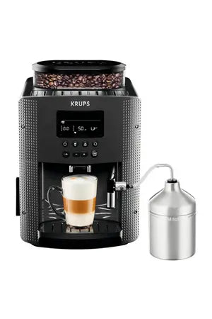 Expresso Avec Broyeur Krups Yy4539fd Essential Grise Avec Mousseur Krups