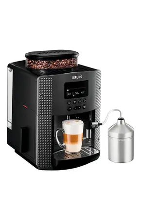 Expresso Avec Broyeur Krups Yy4539fd Essential Grise Avec Mousseur Krups