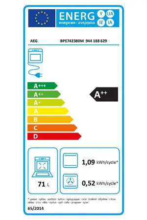 Four Aeg BPE742380M Aeg