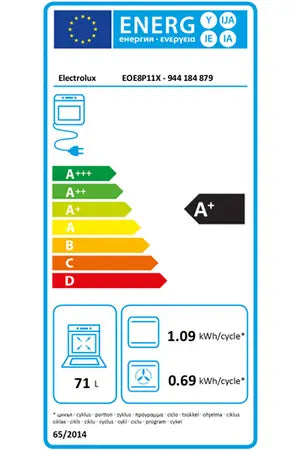 Four Electrolux Intuit EOE8P11X Electrolux