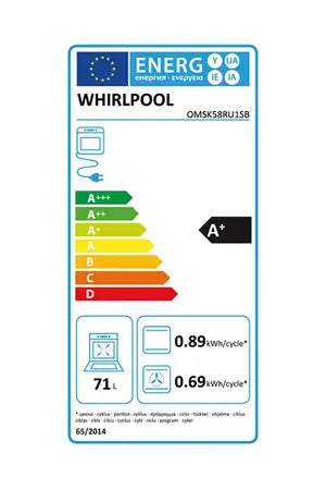 Four Whirlpool OMSK58RU1SB Whirlpool