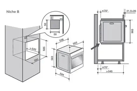 Four encastrable De Dietrich DOP8575W De Dietrich