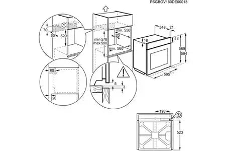 Four encastrable Electrolux EOD6P56WH Electrolux