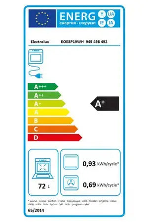 Four encastrable Electrolux EOE8P19WH Electrolux