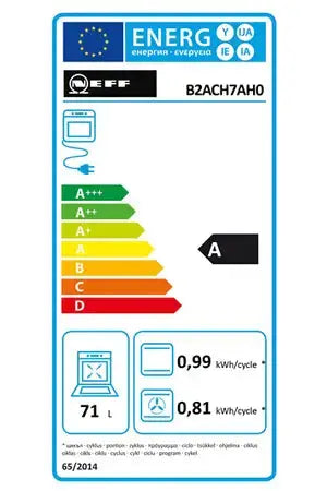 Four encastrable Neff B2ACH7AH0 Neff