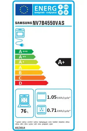 Four encastrable Samsung NV7B4550VAS - DUAL COOK FLEX Samsung