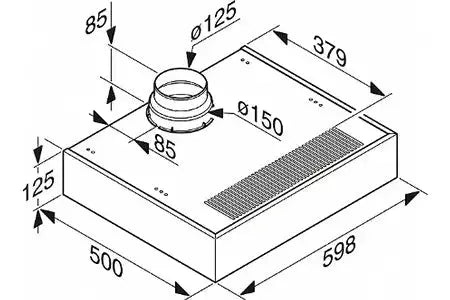 Hotte casquette Miele DA 1260 IN Miele