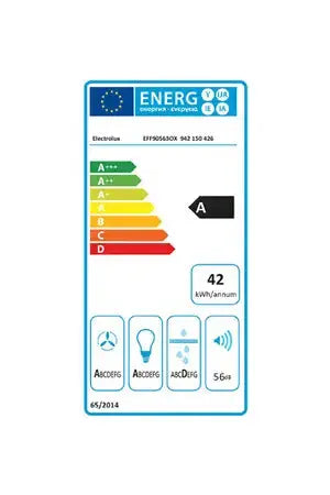 Hotte décorative murale Electrolux EFF90563OX Electrolux