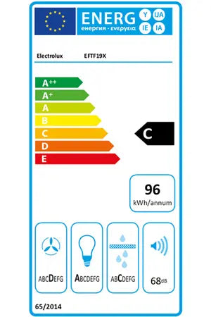 Hotte décorative murale Electrolux EFTF19X Electrolux