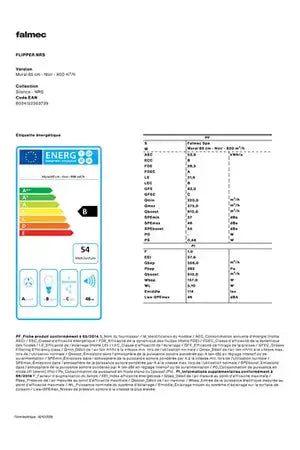 Hotte décorative murale Falmec FLIPNRS1420 Falmec