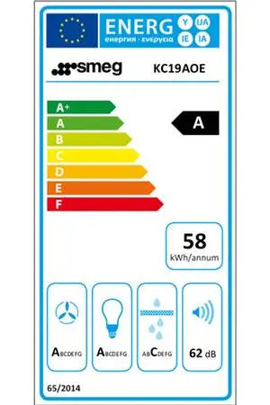 Hotte décorative murale Smeg KC19AOE Smeg