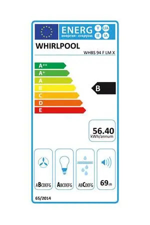 Hotte décorative murale Whirlpool WHBS94FLMX Whirlpool