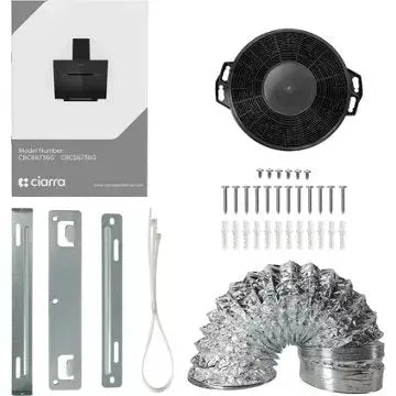 Hotte décorative murale inclinée							CIARRA				CD6736GS GUERIN ELECTROMENAGER