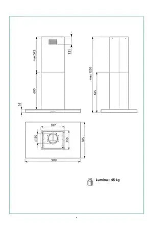 Hotte îlot Falmec LUMINA2420 Falmec