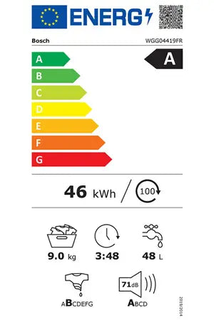 Lave-linge hublot Bosch WGG04419FR Bosch