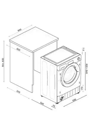 Lave-linge hublot CANDY CBW 48TWME-S Candy