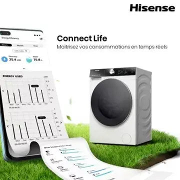 Lave linge hublot HISENSE WF7S1247BB GUERIN ELECTROMENAGER