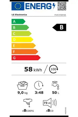 Lave-linge hublot Lg F94V35WHSA Lg