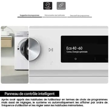 Lave linge hublot SAMSUNG WW11DB7B94GE Bespoke AI GUERIN ELECTROMENAGER