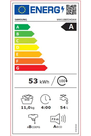 Lave-linge hublot Samsung WW11BB534DAWS3 BESPOKE Samsung