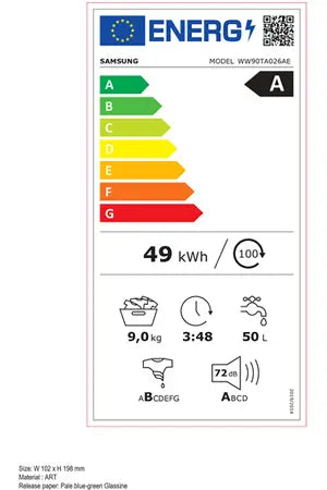 Lave-linge hublot Samsung WW90TA026AE Samsung