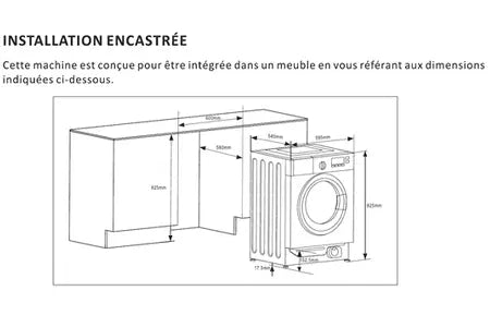 Lave-linge hublot Thomson ENCASTRABLE - TWBI6120 Thomson