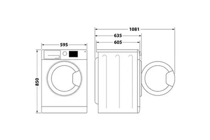 Lave-linge hublot WHIRLPOOL FFBD11469BVFR Whirlpool