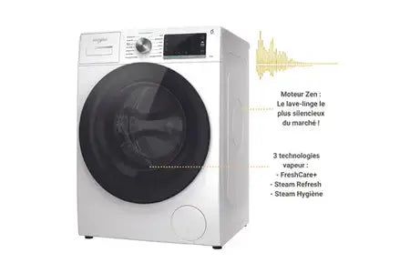 Lave-linge hublot Whirlpool W6XW845WRFR SILENCE Whirlpool